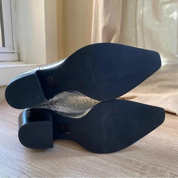 New Free People Jeffrey Campbell Dagget Stud Western Boots Metallic Silver US 6 - Picture 9 of 12